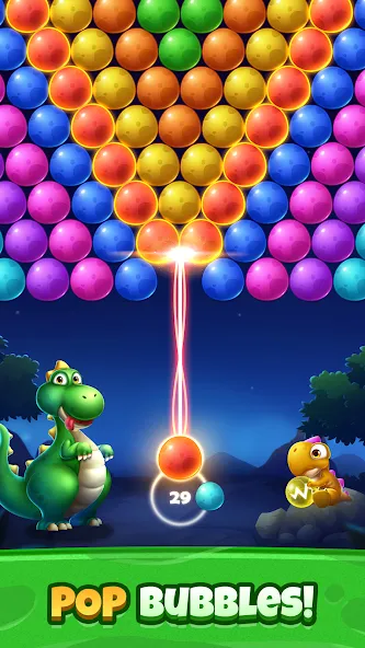 Взломанная Bubble Shooter Primitive Eggs (Бабл Шутер Примитивные Яйца)  [МОД Unlocked] — полная версия apk на Андроид screen 2