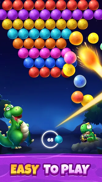 Взломанная Bubble Shooter Primitive Eggs (Бабл Шутер Примитивные Яйца)  [МОД Unlocked] — полная версия apk на Андроид screen 4