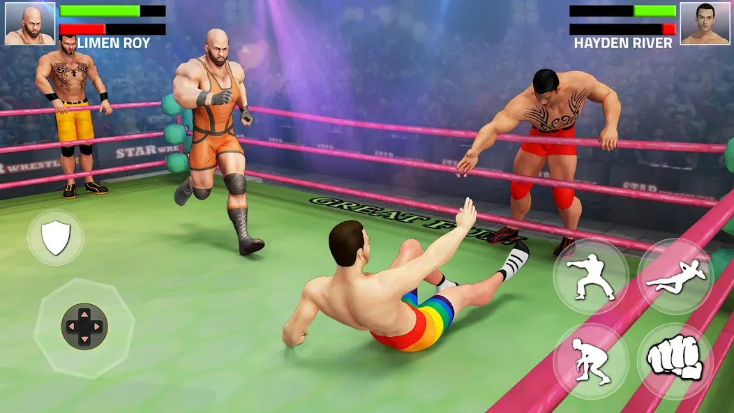 Скачать взломанную Tag Team Wrestling Game (Таг Тим Реслинг Гейм)  [МОД Unlimited Money] — стабильная версия apk на Андроид screen 1
