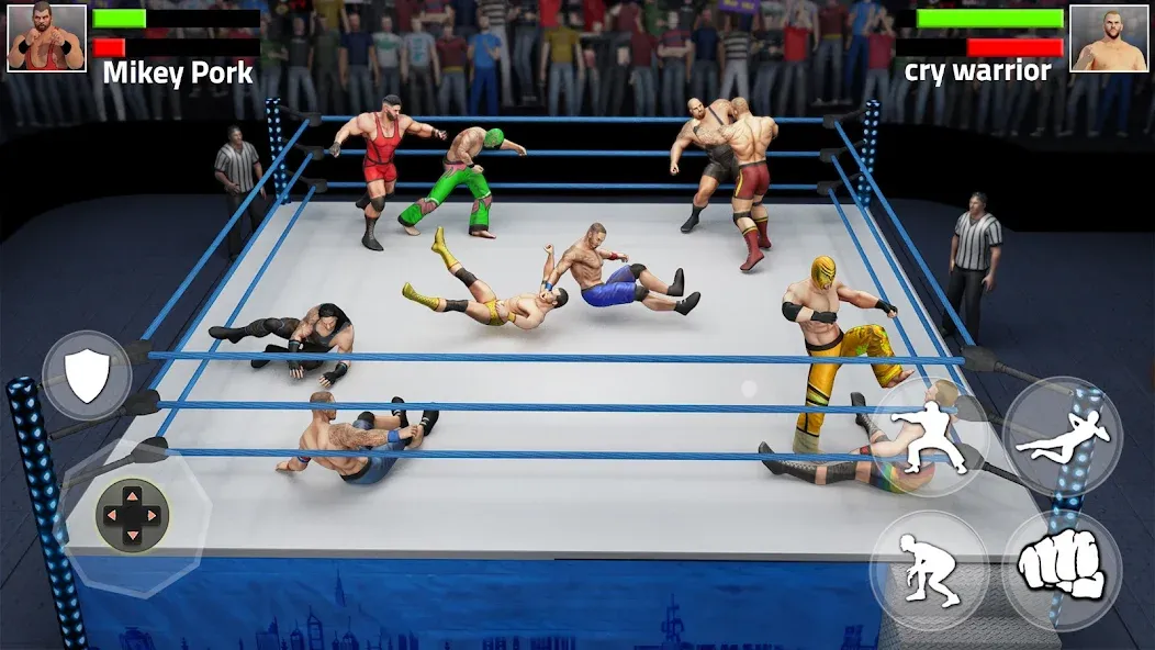 Скачать взломанную Tag Team Wrestling Game (Таг Тим Реслинг Гейм)  [МОД Unlimited Money] — стабильная версия apk на Андроид screen 2