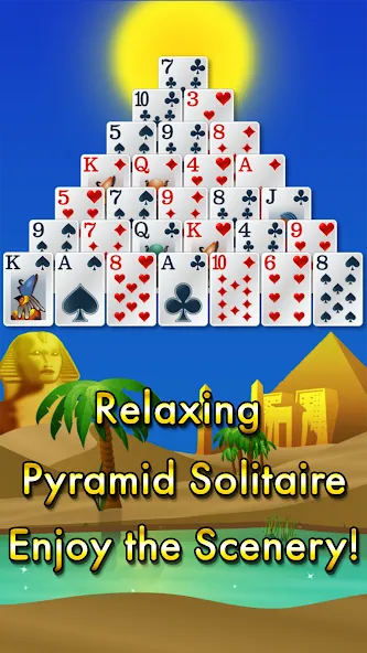 Скачать взлом Pyramid Solitaire — Egypt (Пирамиды пасьянс)  [МОД Unlocked] — последняя версия apk на Андроид screen 1