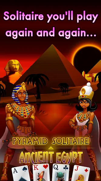 Скачать взлом Pyramid Solitaire — Egypt (Пирамиды пасьянс)  [МОД Unlocked] — последняя версия apk на Андроид screen 2