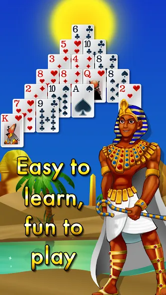 Скачать взлом Pyramid Solitaire — Egypt (Пирамиды пасьянс)  [МОД Unlocked] — последняя версия apk на Андроид screen 3