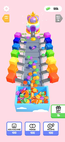 Взломанная Dessert Factory Idle (Дизерт Фактори Айдл)  [МОД Mega Pack] — полная версия apk на Андроид screen 2