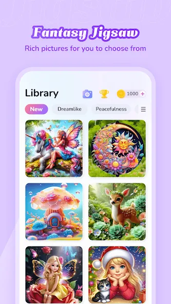 Взлом Fantasy Jigsaw — HD Puzzle (Фэнтези Пазл)  [МОД Menu] — стабильная версия apk на Андроид screen 3