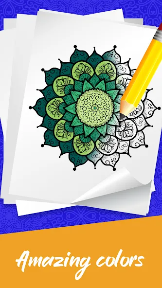Взлом Mandala Coloring Book Game (Мандала Книга раскрасок  Игра)  [МОД Unlocked] — полная версия apk на Андроид screen 3