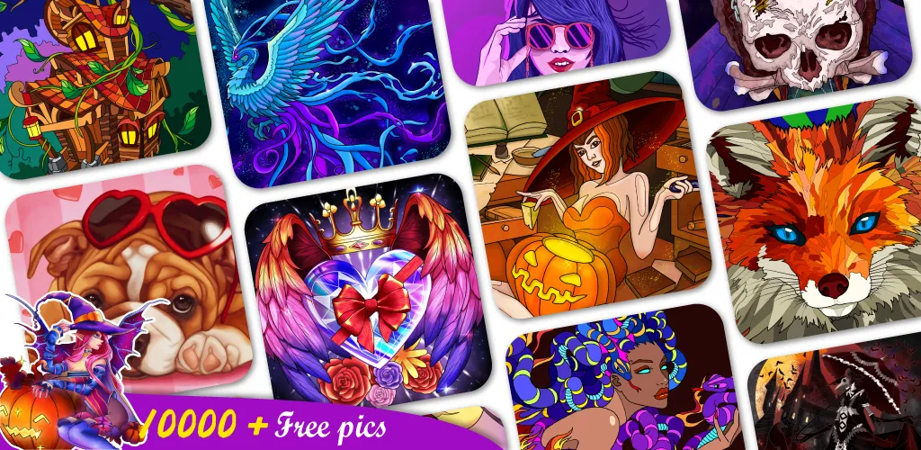Скачать взлом Coloring Book -Paint by Number (Малер Плюс)  [МОД Unlimited Money] — полная версия apk на Андроид screen 1