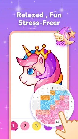 Взлом Pixel Coloring-Color by number  [МОД Unlocked] — стабильная версия apk на Андроид screen 3