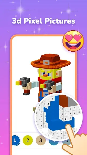 Взлом Pixel Coloring-Color by number  [МОД Unlocked] — стабильная версия apk на Андроид screen 4