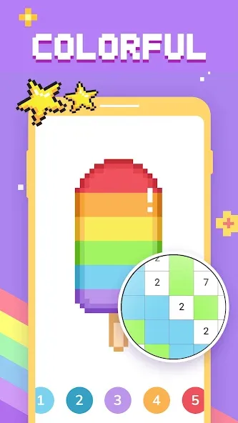 Скачать взломанную Paint by Number — Pixel Art  [МОД Unlocked] — стабильная версия apk на Андроид screen 1