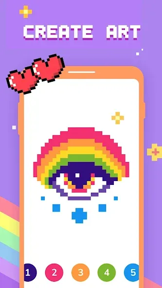 Скачать взломанную Paint by Number — Pixel Art  [МОД Unlocked] — стабильная версия apk на Андроид screen 3