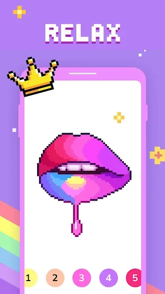 Скачать взломанную Paint by Number — Pixel Art  [МОД Unlocked] — стабильная версия apk на Андроид screen 4