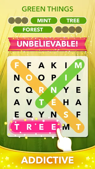 Взломанная Word Heaps Search — Word Games (Ворд Хипс Срч)  [МОД Unlocked] — стабильная версия apk на Андроид screen 2