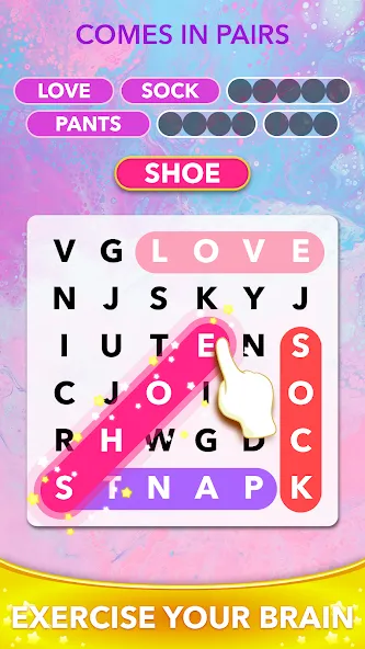 Взломанная Word Heaps Search — Word Games (Ворд Хипс Срч)  [МОД Unlocked] — стабильная версия apk на Андроид screen 4