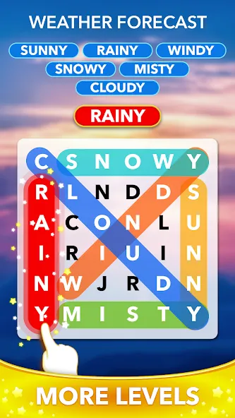 Взломанная Word Heaps Search — Word Games (Ворд Хипс Срч)  [МОД Unlocked] — стабильная версия apk на Андроид screen 5