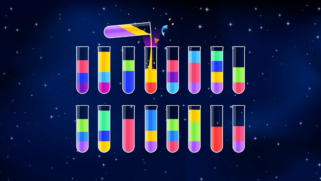 Скачать взлом Water Sort Puzzle — Color Game (Уотер Сорт Пазл)  [МОД Все открыто] — стабильная версия apk на Андроид screen 2