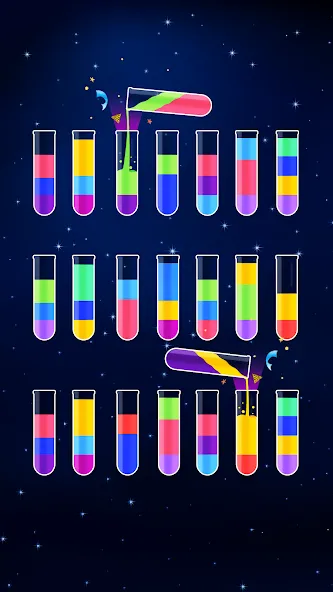 Скачать взлом Water Sort Puzzle — Color Game (Уотер Сорт Пазл)  [МОД Все открыто] — стабильная версия apk на Андроид screen 3