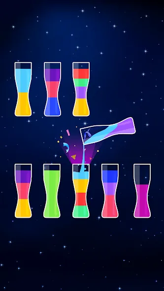 Скачать взлом Water Sort Puzzle — Color Game (Уотер Сорт Пазл)  [МОД Все открыто] — стабильная версия apk на Андроид screen 4