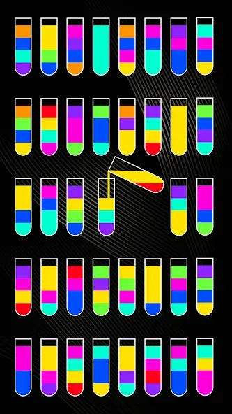 Скачать взломанную SortPuz 3D: Water Color Sort (СортПаз 3Д)  [МОД Много монет] — стабильная версия apk на Андроид screen 1