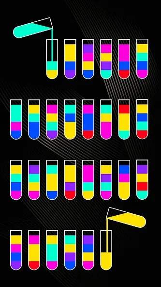 Скачать взломанную SortPuz 3D: Water Color Sort (СортПаз 3Д)  [МОД Много монет] — стабильная версия apk на Андроид screen 3