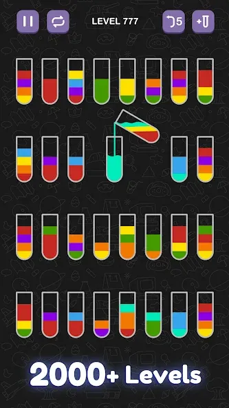 Взлом Water Sort Puzzle — Sort Color  [МОД Бесконечные деньги] — стабильная версия apk на Андроид screen 2