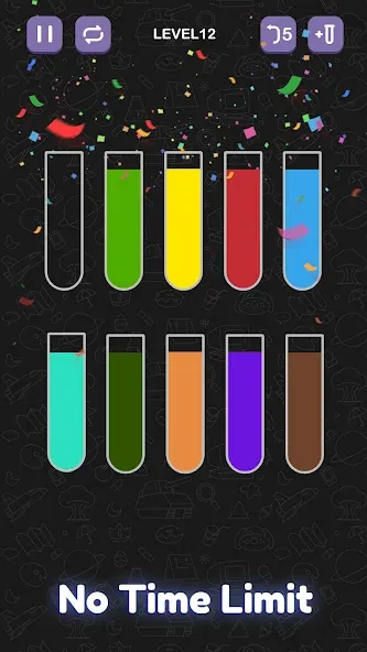 Взлом Water Sort Puzzle — Sort Color  [МОД Бесконечные деньги] — стабильная версия apk на Андроид screen 5