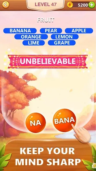 Скачать взломанную Word Bubble Puzzle — Word Game  [МОД Бесконечные монеты] — стабильная версия apk на Андроид screen 3
